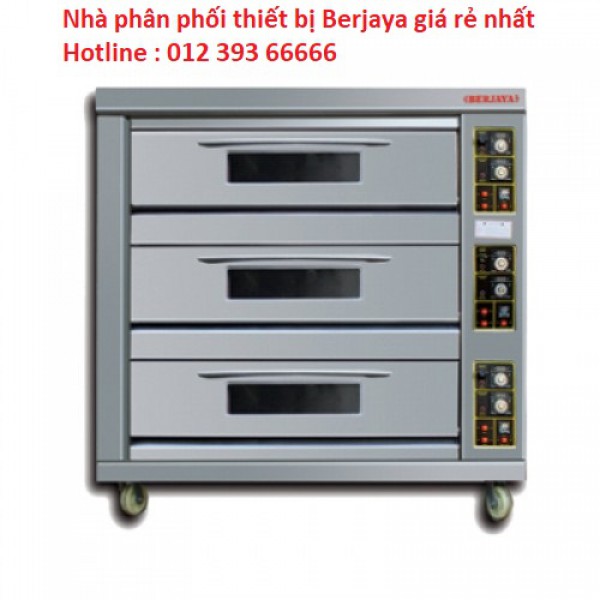 Lò nướng bánh 3 tầng 6 khay dung gas Berjaya BJY-G180-3BD